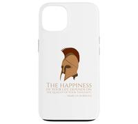 Marcus Aurelius Quote On Happness - Ancient Roman Philosophy Case for iPhone 13