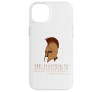 Marcus Aurelius Quote On Happness - Ancient Roman Philosophy Case for iPhone 14 Plus