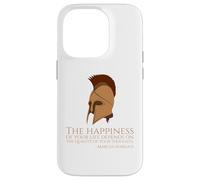Marcus Aurelius Quote On Happness - Ancient Roman Philosophy Case for iPhone 14 Pro