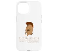 Marcus Aurelius Quote On Happness - Ancient Roman Philosophy Case for iPhone 15