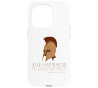 Marcus Aurelius Quote On Happness - Ancient Roman Philosophy Case for iPhone 15 Pro