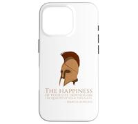 Marcus Aurelius Quote On Happness - Ancient Roman Philosophy Case for iPhone 16 Pro