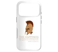 Marcus Aurelius Quote On Happness - Ancient Roman Philosophy Case for iPhone 17 Pro