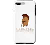 Marcus Aurelius Quote On Happness - Ancient Roman Philosophy Case for iPhone 7 Plus/8 Plus