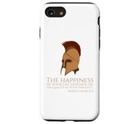 Marcus Aurelius Quote On Happness - Ancient Roman Philosophy Case for iPhone SE (2020) / 7/8