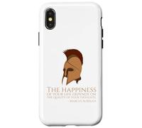Marcus Aurelius Quote On Happness - Ancient Roman Philosophy Case for iPhone X/XS