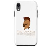 Marcus Aurelius Quote On Happness - Ancient Roman Philosophy Case for iPhone XR