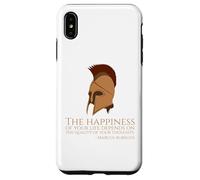 Marcus Aurelius Quote On Happness - Ancient Roman Philosophy Case for iPhone XS Max