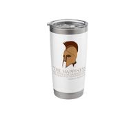 Marcus Aurelius Quote On Happness - Ancient Roman Philosophy Stainless Steel Insulated Tumbler