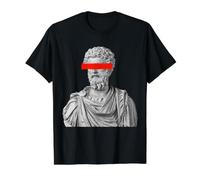 Marcus Aurelius Stoic Philosopher Value Graphic T-Shirt, Men, Black, S