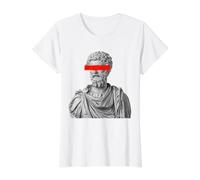 Marcus Aurelius Stoic Philosopher Value Graphic T-Shirt, Women, White, XS