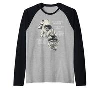 Marcus Aurelius Stoic Philosophy Novel Philosopher Quote Raglan Baseball Tee