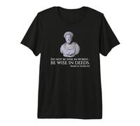 Marcus Aurelius - Stoic Philosophy Quote On Being Wise Premium T-Shirt