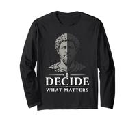 Marcus Aurelius Stoicism Stoic Philosophy Roman Philosopher Long Sleeve T-Shirt