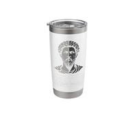 Marcus Aurelius Stoicism Stoic Philosophy Roman Philosopher Stainless Steel Insulated Tumbler