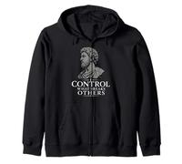 Marcus Aurelius Stoicism Stoic Philosophy Roman Philosopher Zip Hoodie