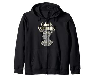 Marcus Aurelius Stoicism Stoic Philosophy Roman Philosopher Zip Hoodie