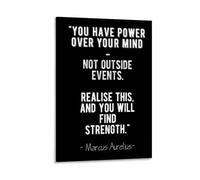 Marcus Aurelius Strength Stoic Quote Posters for Room Aesthetic Canvas Wall Art Bedroom Decor08x12inch(20x30cm)