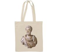 Marcus Aurelius Western Roman Empire Bust Natural Cotton Tote Bag White