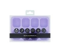 Marcus & Marcus Silicone Baby Food Freezer Tray 8 Portion Purple Whale | 8-portion silicone baby food freezer tray with airtight lid and 1oz measurement lines.