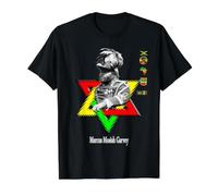 Marcus Mosiah Garvey, Jamaican National Hero, Inspirational Value Graphic T-Shirt, Men, Black, XL