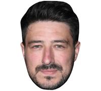 Marcus Mumford (Beard) Celebrity Mask, Flat Card Face, Fancy Dress Mask