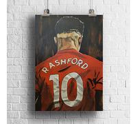 Marcus Rashford Original Artwork A3 Print