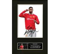 Marcus Rashford Signed Reproduction Autograph Football Print Poster Mounted Repro A4#874U