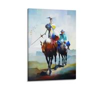 Marcus Rivera Don Quixote & Sancho Panza Poster Work Canvas Print, Literary Cubist Abstract Art, Wall Art Decor for Living Room Study Home Office Library, Classic Canvas Print Poster Work 08x12inch(2