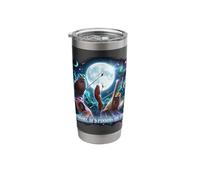 Marcus The Worm in Space Moonlight Adventure Funny Quote Stainless Steel Insulated Tumbler