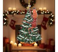 Marcus The Worm Meme Christmas Ornament, Funny Holiday Christmas Tree Decoration, Internet Humor Gift for Gamer, Meme Xmas Ornament (J)