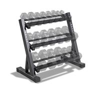 MARCY 3-Tier Dumbbell Rack Multilevel Weight Storage Organizer for Home Gym DBR-86