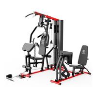 Marcy HG9000 Deluxe Dual Station Multigym with 80kg Weight Stack & Leg Press - Multi Gym Cable Machine for Full Body Strength Training