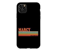 MARCY Retro Personalized First Name Vintage Stripes Case for iPhone 11 Pro Max