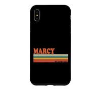 MARCY Retro Personalized First Name Vintage Stripes Case for iPhone XS Max