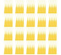 Mardatt 100Pcs Craft Mini Tassels Kit, 13cm/5Inch Golden Soft Craft Silky Tassels with Cord Loop Bookmark Tassels Bulk for Craft Making Floss Bookmark Souvenir Key Chain Craft DIY Projects