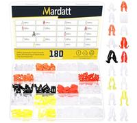 Mardatt 180PCS Switch Bezel Clip Kit, Automotive Center Console Interior Dash Panel Door Trunk Side Trim Retainer Fitting Fastener Compatible with Toyota Lexus Scion and More Cars