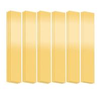 Mardatt 18PCS Brass Strip, 1" Width x 6" Length 0.002" 0.004" 0.006" 0.008" 0.012" 0.016" Thickness Brass Shim Stock Assortment, Metal Shim Stock for Jewelry Electrical Industry