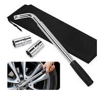 Mardatt 1Pcs Universal Extendable Lug Wrench with 17/19/21/23MM Standard Sockets, 4 Way Tire Telescoping Lug Brace Wrench Wheel 1/2 Drive Torque Wrench Kit for Car Truck Caravan Tire Repair