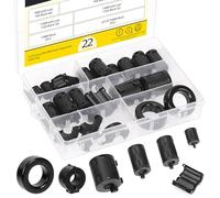Mardatt 22Pcs 6 Sizes Clip-on Ferrite Ring Core RFI EMI Noise Suppressor Cable Clip for 7mm/ 9mm/ 11mm/ 13mm/ 15mm/ 42 x 24 x 16mm Diameter Cable, Black
