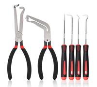 Mardatt 2PCS Electrical Disconnect Pliers, Electrical Connector Disconnect Pliers with 4 Oil Seal Hooks 60 Degree Separator Tools Front Kit for Air Flow Sensors Fuel Injector