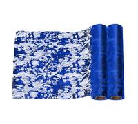 Mardatt 2Pcs Glitter Metallic Table Runner, 11in x 9Ft Thin Mesh Sparkle Tablecloths Sparkle Rectangle Runner Roll for Wedding Christmas Birthday Party DIY Home Decor(Navy Blue)