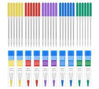 Mardatt 30Pcs Colored Sewing Machine Needle, 65/9, 75/11, 90/14, 100/16, 110/18 Universal Sewing Machine Needle Home Sewing Machines Needles with Transparent Tube for Sewing Things