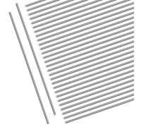 Mardatt 30Pcs Stainless Steel Round Rod Set, 1mm x 400mm Metal Solid Round Rod, Solid Shaft Rods Steel Rods for DIY Crafts Model Car Industry Metal Working