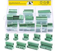 Mardatt 32Pcs 9 Type Pluggable Terminal Blocks Connector Socket, 5mm/0.2inch Pitch PCB Mount Screw Male Female Connectors(2/3/4/5/6/7/8/9 Pins)