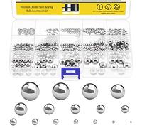Mardatt 330 Pcs Metric Precision Chrome Steel Bearing Ball Assortment Kit 1mm 2mm, 2.5mm, 3mm, 3.5mm, 4mm, 4.5mm, 5mm, 5.5mm, 6mm, 7mm, 8mm, 9mm, 10mm, 11mm, 12mm