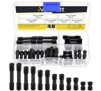 Mardatt 48Pcs M3 Hex Aluminum Standoff Spacer Column M3x10mm, M3x15mm, M3x20mm, M3x25mm, M3x30mm, M3x35mm Hex Head Column Spacer Hexagonal Connecting Column for RC Aircraft, FPV, CNC