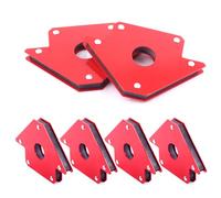 Mardatt 4Pcs 5" 75 LB Arrow Welding Magnet Magnetic Welding Holder Welding Magnets Clamps 45, 90, 135 Degree Angle for Soldering Welding Assembly