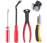 Mardatt 4Pcs Nail Puller and Staple Remover Tool Set, 7" End Cutting Pliers, Staple Puller, Tack Lifter, Fastener Remover for Furniture Floor Wall Car Photo Frame