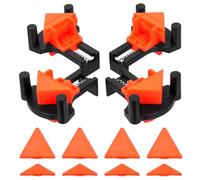 Mardatt 60/90/120 Degree Corner Clamps, Multi Angle Woodworking Right Angle Clamps Corner Clip Fixing Hand Tools Replaceable Right Angle Clamp for Welding Cabinets Photo Framing Cabinet